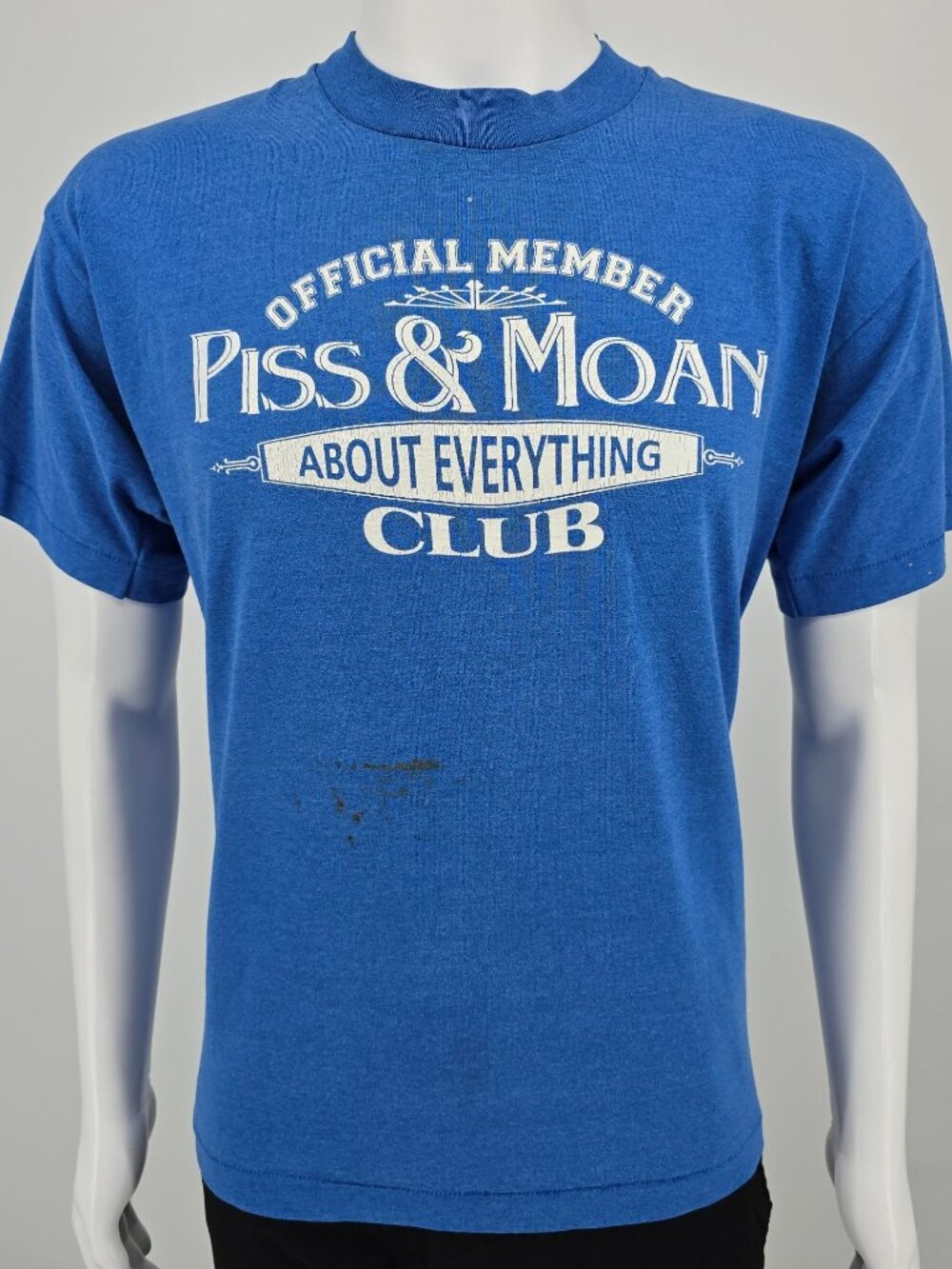 Vintage 1990s Official Member Piss & Moan About Everything Club T-Shirt (L)